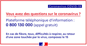 Coronavirus, Mobilité Mutuelle vous informe 2 Coronavirus, Mobilité Mutuelle vous informe 2